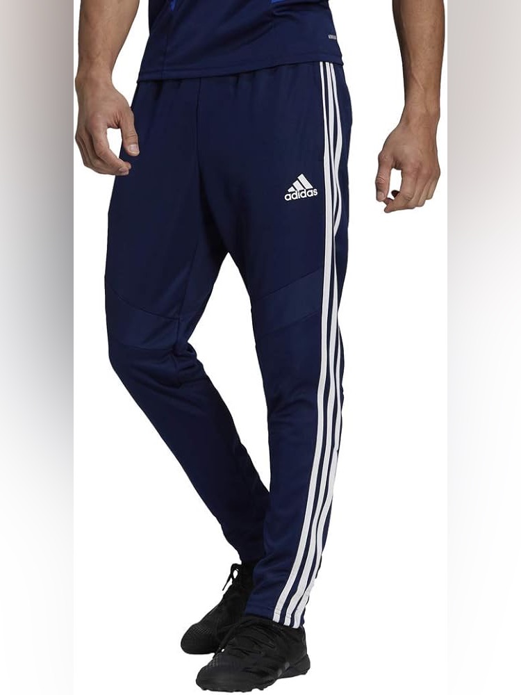 Mens Adidas Trio 19 Training Track Pants - Navy/White Size Medium